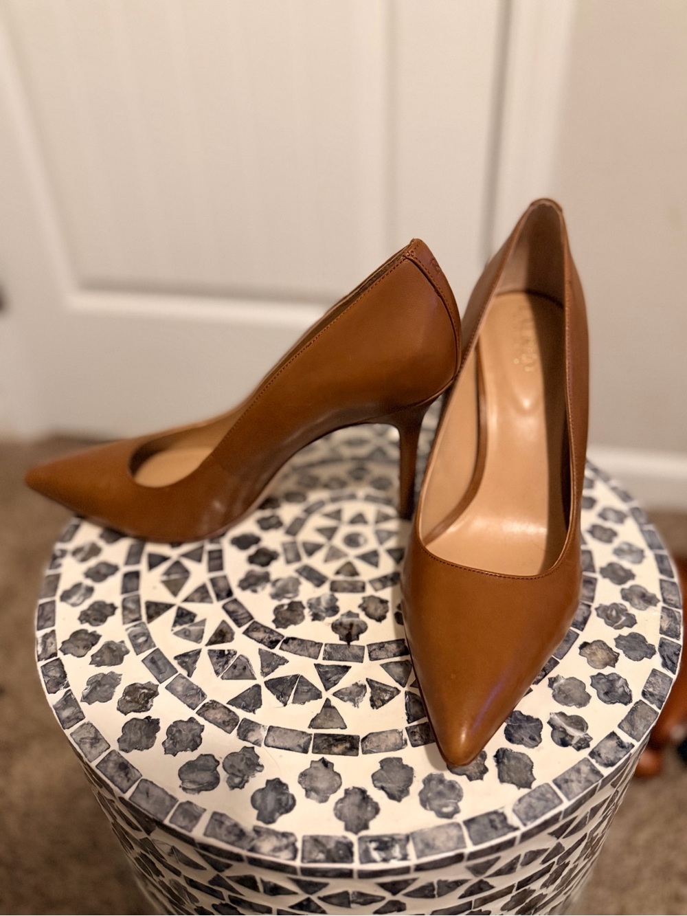RALPH LAUREN Classic Women’s Pointed Toe Pump in Brown